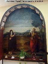 Real Monasterio de Santa Clara. Fresco y arco aparecido durante las obras del albergue