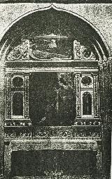 Colegiata de Santa Mara de los Reales Alczares. Capilla del Cristo de la Cada. Foto antigua del retablo desaparecido en la Guerra Civil