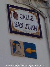 Calle San Juan. Camino de Santiago
