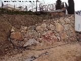 Necrpolis islmica de Gallipodo. Muro de contencin en la misma necrpolis