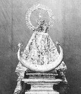 Virgen de la Capilla. Primera foto que se le hizo en 1862