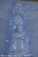 Hornacina de la Virgen de la Luz. Talla gtica policromada de la Virgen de la Luz
