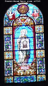 Santo Rostro. Vidriera del Santo Rostro. Catedral de Jaén