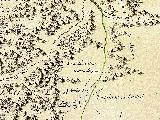 Nava de San Pedro. Mapa del Adelantamiento de Cazorla 1797