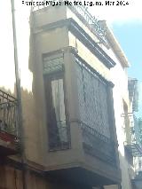 Casa de la Calle Vergara n 13. Balcn cerrado