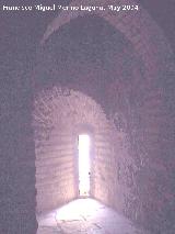Muralla de Jan. Torren del Conde de Torralba. Saetera de donde parten las escaleras de acceso a la azotea