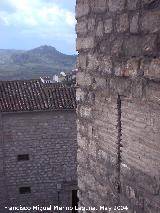 Muralla de Jan. Torren del Conde de Torralba. Saetera desde la muralla
