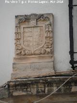 Casa de la Municin. Escudo del Obispo de Palencia