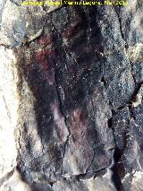 Pinturas rupestres de la Cueva de los Herreros Grupo VI. Pectiniforme de trazo horizontal