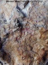 Pinturas rupestres de la Cueva de los Herreros Grupo X. Restos de pintura