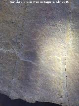 Pinturas rupestres del Abrigo Pequeo de la Cueva del Santo. Ramiforme central