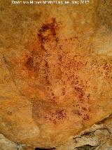 Pinturas rupestres de la Llana I. Antropomorfo