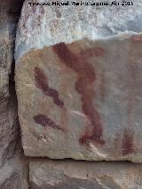 Pinturas rupestres de las Vacas del Retamoso IV. Zig Zag