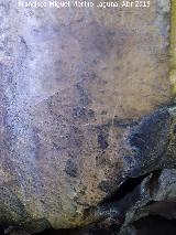 Pinturas rupestres de las Vacas del Retamoso V Grupo I. Antropomorfo T