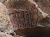 Pinturas rupestres de las Vacas del Retamoso VI. Pectiniforme