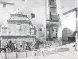 Muralla de Jan. Puerta del Sol. A la derecha se observa el torren circular de la Puerta del Sol