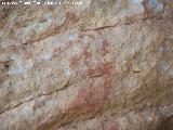 Pinturas rupestres de la Pea Escrita. Grupo I. Barras superiores