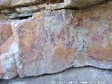 Pinturas rupestres de la Pea Escrita. Grupo III. Con la continuacin del grupo IV