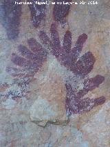 Pinturas rupestres de la Pea Escrita. Grupo III. Smbolo solar