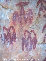 Pinturas rupestres de la Pea Escrita. Grupo III. Figuras