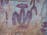 Pinturas rupestres de la Pea Escrita. Grupo III. Figura pariendo