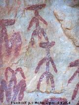 Pinturas rupestres de la Pea Escrita. Grupo III. Antropomorfos