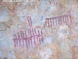 Pinturas rupestres de la Pea Escrita. Grupo IV. Pectiniformes