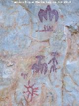 Pinturas rupestres de la Pea Escrita. Grupo V. Panel