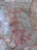 Pinturas rupestres de la Pea Escrita. Grupo VI. Antropomorfos centrales superiores