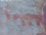 Pinturas rupestres de la Pea Escrita. Grupo VI. Zooformo central