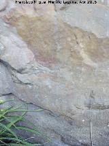Pinturas rupestres de las Vacas del Retamoso VIII. Barra de la parte baja