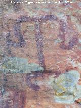Pinturas rupestres de La Batanera I. Antropomorfo figura 5