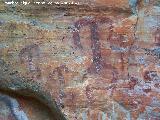 Pinturas rupestres de La Batanera I. Antropomorfos figuras 9, 10 y 11