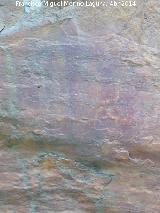 Pinturas rupestres de La Batanera III. Antropomorfo figura 14