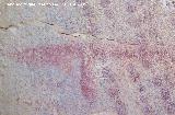 Pinturas rupestres del Frontn V. Antropomorfo superior en forma de T