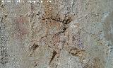 Pinturas rupestres del Frontn II. Manchas de la parte superior