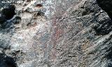 Pinturas rupestres del Frontn II. Restos en rojo