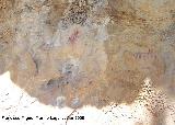 Pinturas rupestres del Abrigo del Almendro. Pinturas