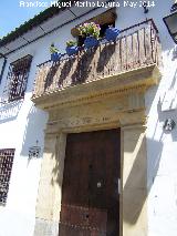 Casa de la Calle Agustín Moreno nº 7. Portada