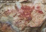 Pinturas rupestres de la Cueva de Ro Fro. Figura indeterminada