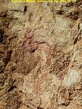 Pinturas y petroglifos rupestres de la Llana II. Pinturas superiores
