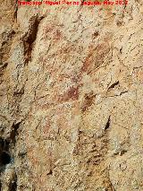Pinturas y petroglifos rupestres de la Llana II. Pinturas inferiores