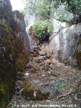 Cueva del Yedrón. Pasillo rocoso