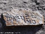 Cueva del Yedrón. Inscripción en sanscrito