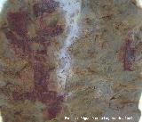 Pinturas rupestres del Poyo Bernab Grupo I. Antropomorfo y barra vertical