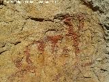Pinturas rupestres del Poyo Bernab Grupo VI. Cabra