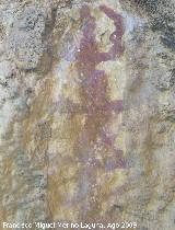 Pinturas rupestres del Abrigo de las Palomas. Ramiforme con cuernos
