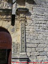 Castillo de Sabiote. Puerta de entrada. Pilastra