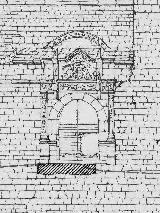 Castillo de Sabiote. Puerta de entrada. Planos. IPCE 1983