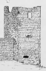 Castillo de Sabiote. Torre del Espoln. Plano. alzado este IPCE 1983